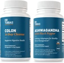 Dr. Tobias Colon 14 Ημέρα καθαρισμού και Ashwagandha κάψουλες, Colon Cleanse Detox και Calming Adaptogen, υποστηρίζει την ενέργεια & ανοσοποιητική υγεία, μη ΓΤΟ