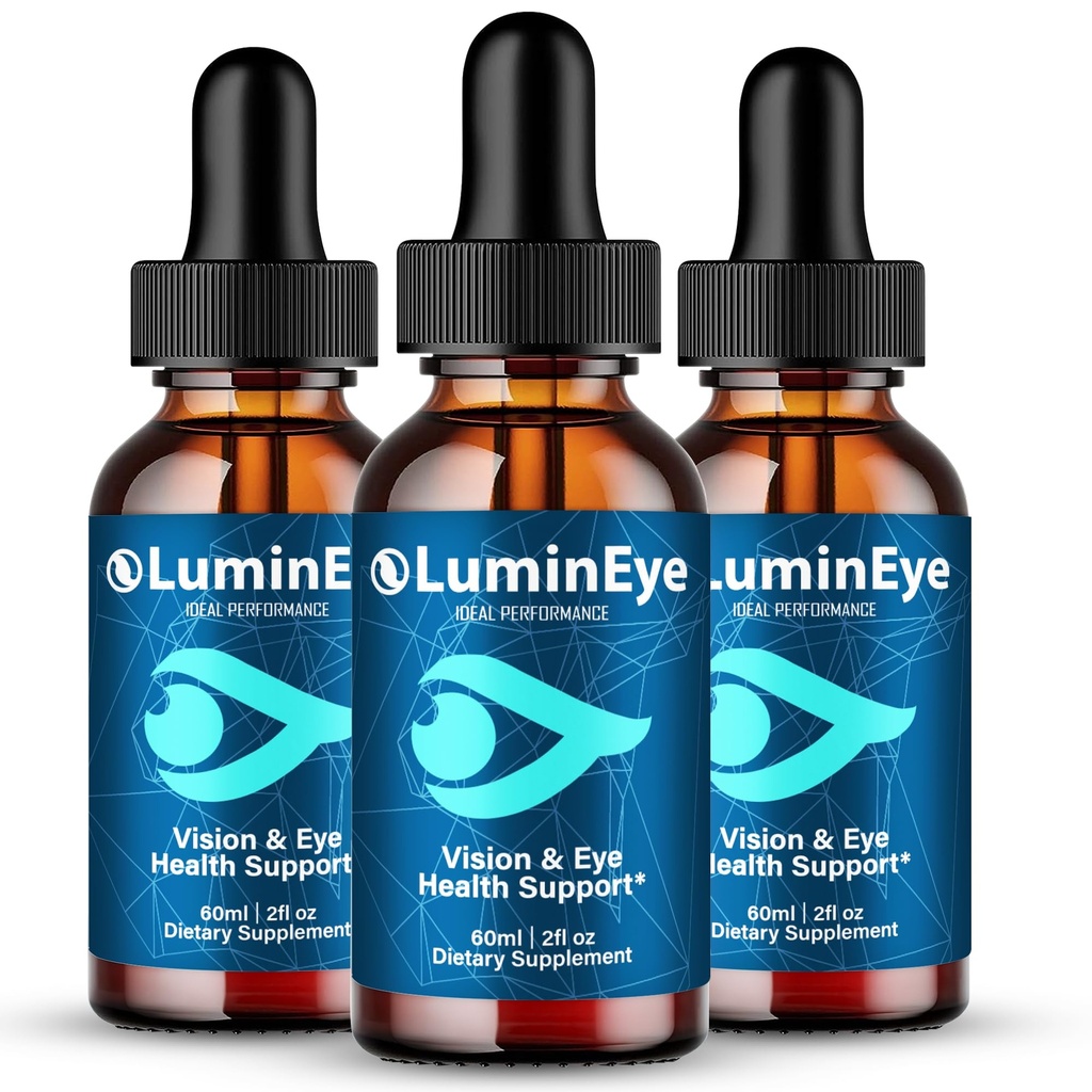 LuminEye Drops, Official LuminEye Eye Health Supplement Drops - Maximum Strength, All Natural Visual Wellness & Crystal Clear View, Advanced Lumin Eye Droppers for Gentle Care Reviews (3 Pack)