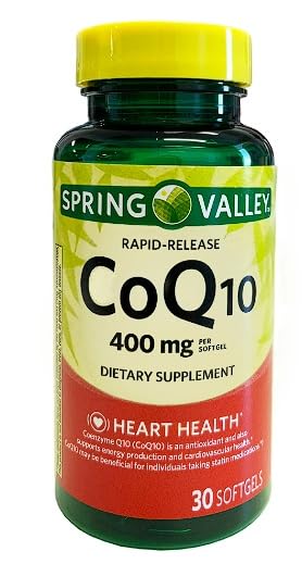 C0q10 400mg- Rapid-Release 30 softgels (Pack of 1) + Daily Supplement Tracker Sticker