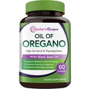 Doctor's Recipes Oil of Oregano with Black Seed Oil, 500 mg Oregano Oil Extract, Non-GMO, All Natural Herbal Supplement, Antioxidant & Immune Support, 60 Softgels