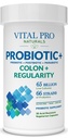 Vital Pro Naturals - Colon & Regularity Probiotics + Prebiotics, Postbiotics, Parabiotics, 4-in-1 Health Supplement for Adults, High Potency, 66 Strains, Supports Occasional Constipation 30 ct
