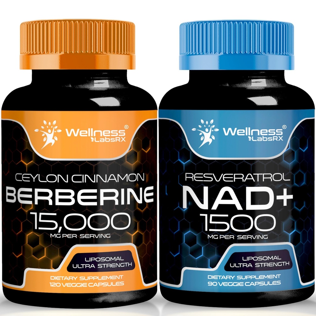WELNESS LABSRX NAD συμπλήρωμα, 1500mg - NAD+ με Resveratrol