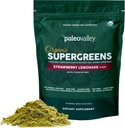 Paleovalley Organic Supergreens - Βιολογικά Πράσινα Σκόνη Superfood για την υποστήριξη του ανοσοποιητικού - Paleo Green Powder Blend - 28 Σερβιέτες - 23 Βιολογικά Superfoods - Χωρίς γλουτένη, Χωρίς δημητριακά, σόγια ή σιτηρά