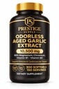 2026 Aged Garlic Extract, Odorless Garlic Supplements with Magnesium, Chromium, B1 & B9, Supports Immune Health & Heart Function & High Blood Pressure | 2 Years Matured | 300 Capsules