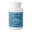 BRAINMD Dr Amen Calm My Brain - 90 Vegan Capsules - Fast-Acting Formula with Magnesium, Ashwagandha & L-Theanine - 30 Servings