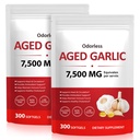 2 Pack Aged Garlic Extract Softgels | Odorless Garlic, 15:1 Extract & Low-Temp 2-Year Aging for Heart/Circulation Health/Immune Support, Rich in Antioxidant, Swallow It Whole, Gentle & Natural