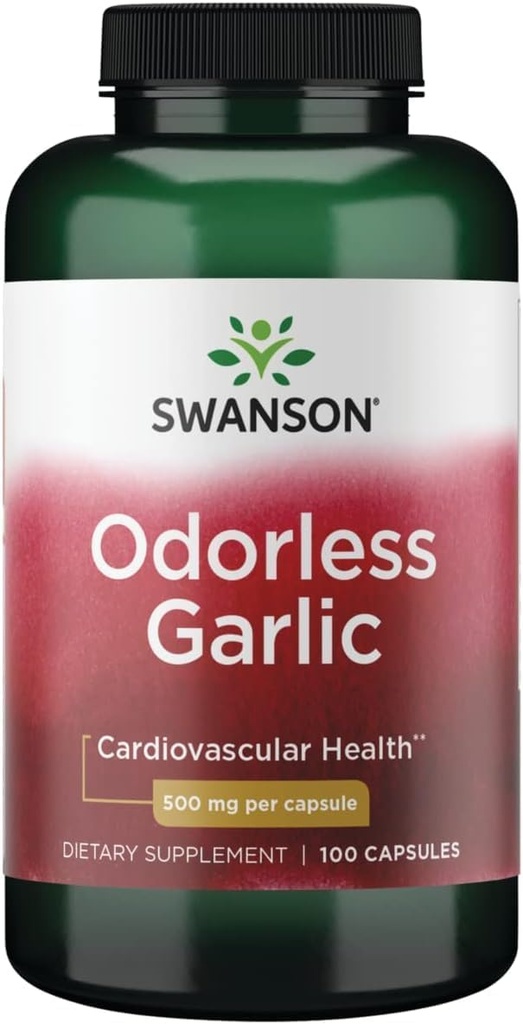 Swanson Best Garlic Odor-Cont 500 MG 100 Cap