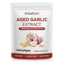Aged Garlic Extract Softgels, 15:1 Concentrated Odorless Garlic Supplement for Cardiovascular Health & Immune Support, 120 Easy-to-Swallow Softgels (60-Day Supply)