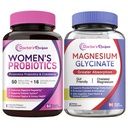 Doctor's Recipes Probiotics and Magnesium Glycinate Bundle - Optimum Gut Health & Muscle Function Support for Men & Women