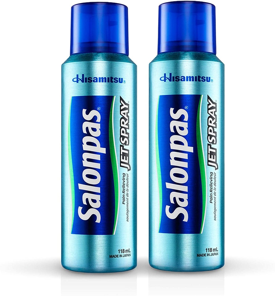 Salonpas pain relieving jet spray - 4 oz (2 PACK)
