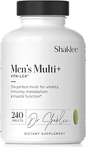 Shaklee - Vita-Lea® Men High Potency Multivitamin and Multimineral - Supports Heart, Immune, Bone, and Joint Health - Formulated for Men's Unique Needs - Includes Vitamin C, D, and E - 240 Tablets