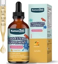 Cholesterol Support Liquid Drops, Red Yeast Rice Liquid, Plant Sterols Tincture, Bergamot & Guggul Extract, Heart Health Formula with Enhanced Absorption, Vegan, Non-GMO, 2 Fl Oz