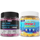 Zinc and Magnesium Supplement + Kids Omega 3 Gummies