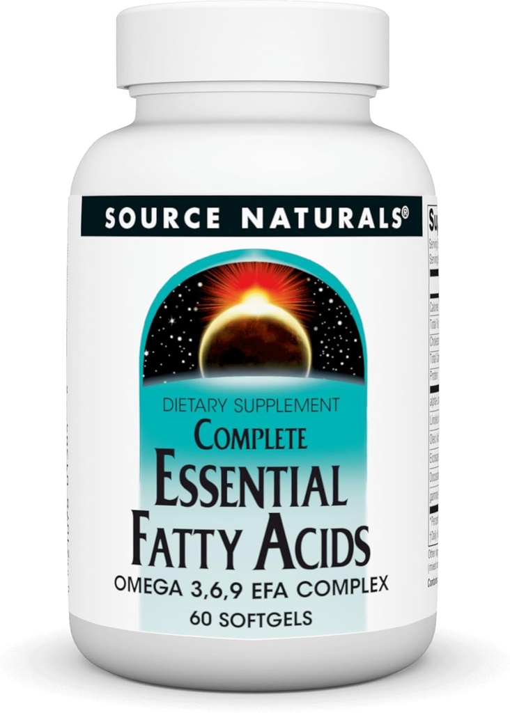 Πηγές Naturals Πλήρης Απαραίτητα Λιπαρά Οξέα Ωμέγα 3,6,9 EFA Complex, 60 Softgels