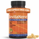 Nerve Support Supplement with 300mg Alpha Lipoic Acid, Vitamin D3, Vitamin B1, B2, B6, B12 & Magnesium Glycinate, One-per-Day Neuropathy Supplement – Daily Nutrient Blend, 30 Capsules