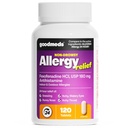 Compare to Allegra | Fexofenadine HCl 180mg | 24-Hour Allergy Relief, Non-Drowsy Antihistamine Generic Medicine for Allergies, Hay Fever, Itchy Eyes | for Kids & Adults (120 Count)