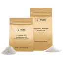 PURE ORIGINAL INGREDIENTS Vitamin C and L-Lysine HCL Bundle, Dietary Supplement, Non-GMO
