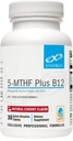 XYMOGEN 5-MTHF Plus B12 - Biologically Active Folate & Methyl B12 Supplement - for Methylation & Nervous System Support* - Gluten-Free - Cherry Flavor - 30 Quick-Dissolve Tablets