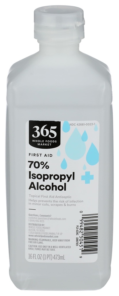 365 by Whole Foods Market, First Aid, 70% Isopropyl Alcohol, 16 Ounce