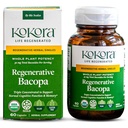 kokora Regenerative Bacopa - Regenerative Organic Certified - Brain Supplement* - Cognitive Function, Focus, Memory Support*- Containing Bacosides -Vegan, Non-GMO - 60 Capsules - 30 Servings