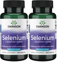 Swanson Selenium (L-Selenomethionine) - Herbal Supplement Promoting Heart Health & Prostate Health - May Support Immune System & Thyroid Health - (300 Capsules, 100mcg Each) (Pack of 2)