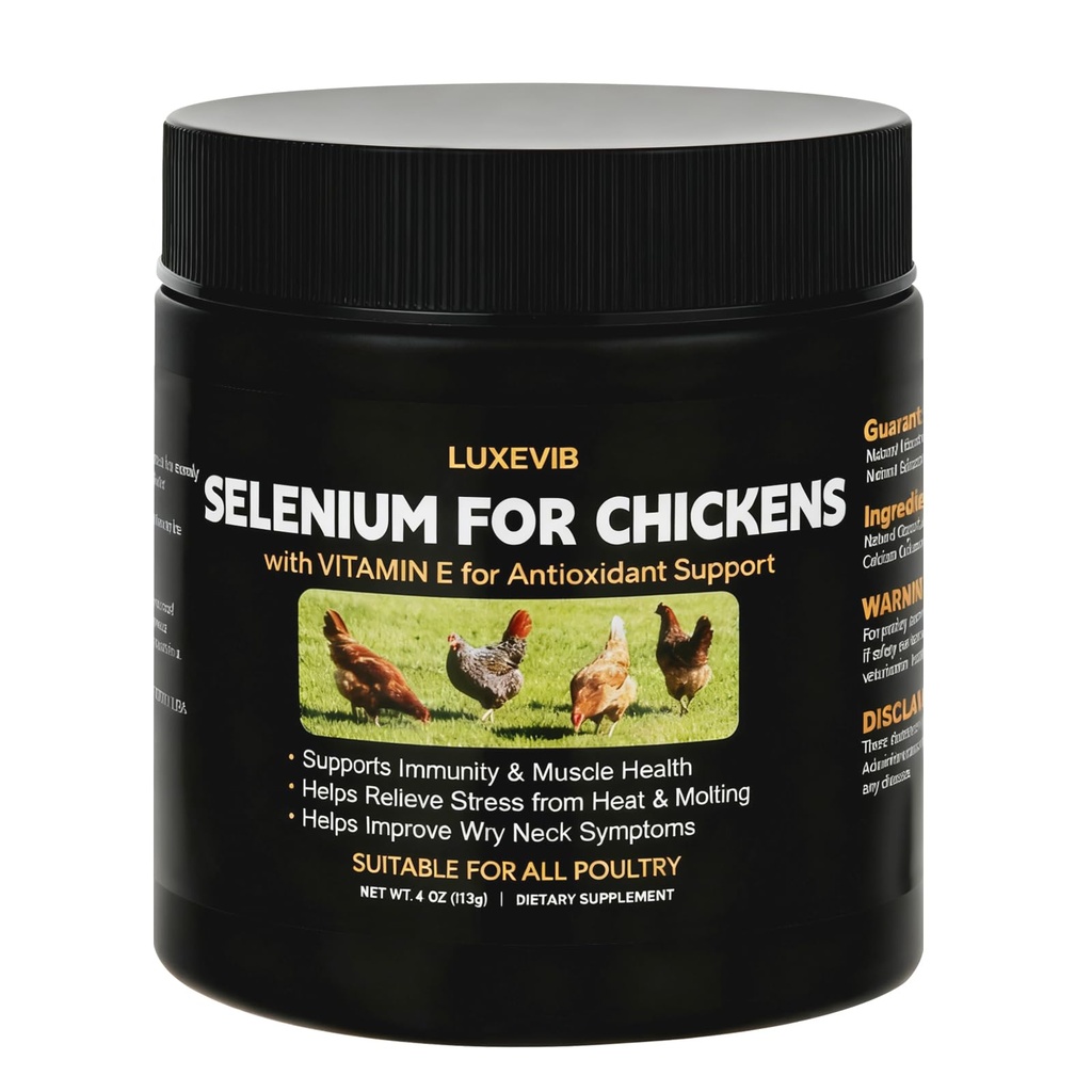 E+S Poultry Vitality Formula | Selenium for Chickens & All Poultry | Nutrient Support Powder for Energy Balance and Mobility | Feed Mix Additive for Healthy Growth