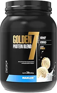 Maxler Golden 7 πρωτεΐνη Blend - σκόνη πρωτεΐνης για μυϊκή αύξηση & ανάκτηση - σκόνη πρωτεΐνης βανίλια 2 lb
