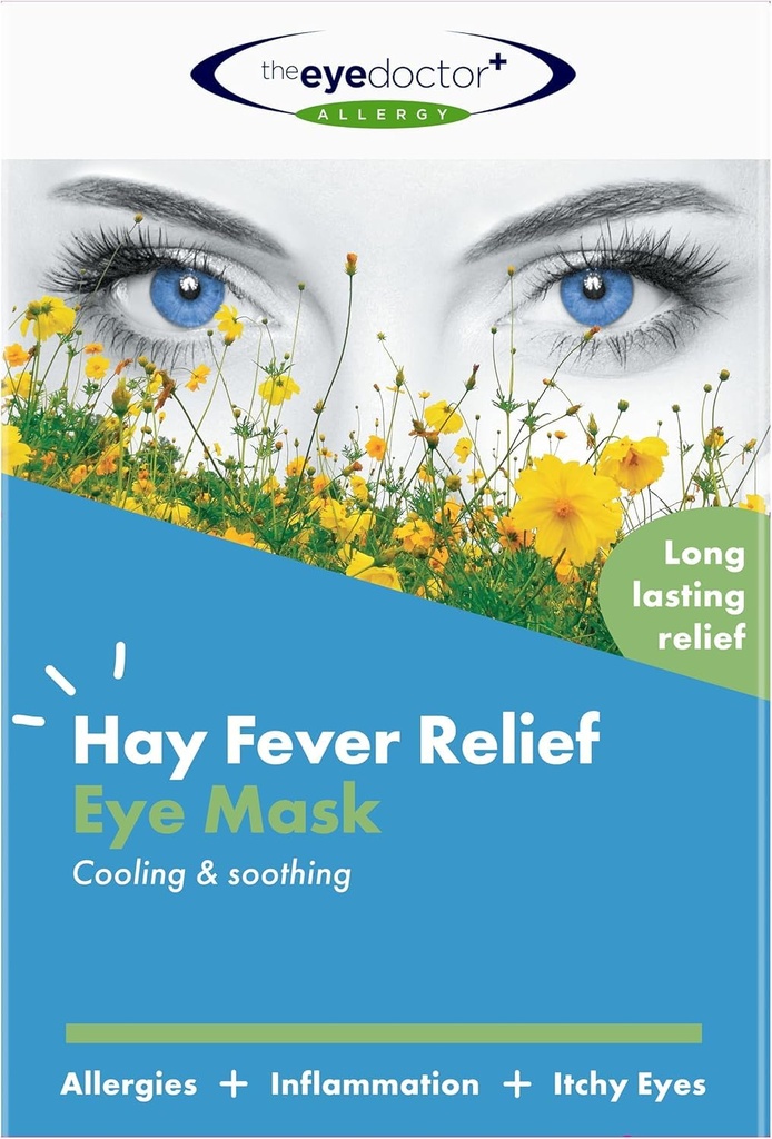 The Eye Doctor Allergy - Cold Eye Compress for Allergy & Hayfever Symptoms, Inflammation, Puffy Eyes, Headaches and Migraines. Reusable Gel Eye Mask for Soothing Relief – Cold Therapy