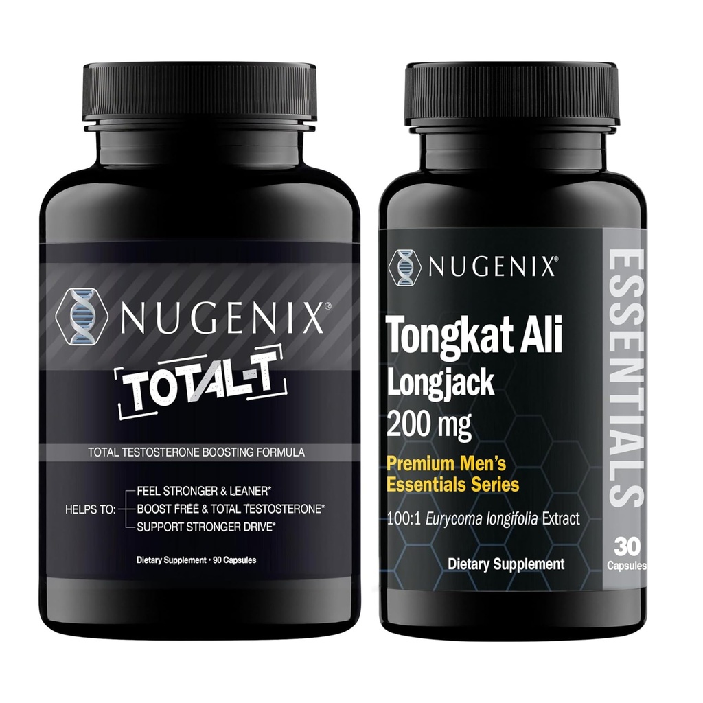 Nugenix Essentials Tongkat Ali and Total-T Testosterone Booster for Men