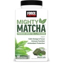 Force Factor Mighty Matcha, Premium Organic Matcha Green Tea with L-Theanine & B Vitamins to Support Calm Energy, Focus & Antioxidant Defenses, Matcha Latte, 60 Soft Chews