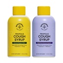 Beekeeper's Naturals Propolis Honey Cough Syrup – Adult Daytime & Nighttime Value Pack – Elderberry, Bee Propolis, Buckwheat Honey – Immune Support & Throat Soothing, Two Pack, 2 x 4 fl oz