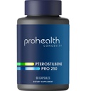 Pterostilbene Supplement (250mg, 60 Capsules) | Clinically Proven, Third-Party Tested Antioxidant for Heart & Brain Health | Activates Longevity Genes