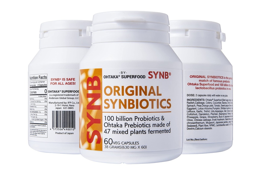 100Billion cfu Probiotic and 47 Fermented Plants Japanese Prebiotic in one. Digestive Health-Immune Support.