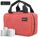Kaddy Secure Pill Organizer Box, Αποθήκευση για μπουκάλια της ιατρικής ή συμπληρώματα? Καλλωπισμού; Ταξίδι ή σπίτι, TSA Εγκεκριμένα Κλείδωμα (κόκκινο)