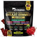 3200 MG Αμιγώς Ιμαλαΐα Shilajit Gummies Βιολογικά για άνδρες & γυναίκες με προβιοτικά & μαγνήσιο Ashwagnadha Chaga Turmeric Fulvic Acid 105+ Ίχνη Ορυκτά I Vegan Non-GMO I Lab Tested I 90 Count