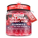 Alpha Lipoic Acid Gummies 2000mg Triple Strength Neuropathy Supplements - Liposomal ALA Complex for Brain & Liver & Skin and Nerve* Support, Sugar Free, 60 Counts, Raspberry Flavor