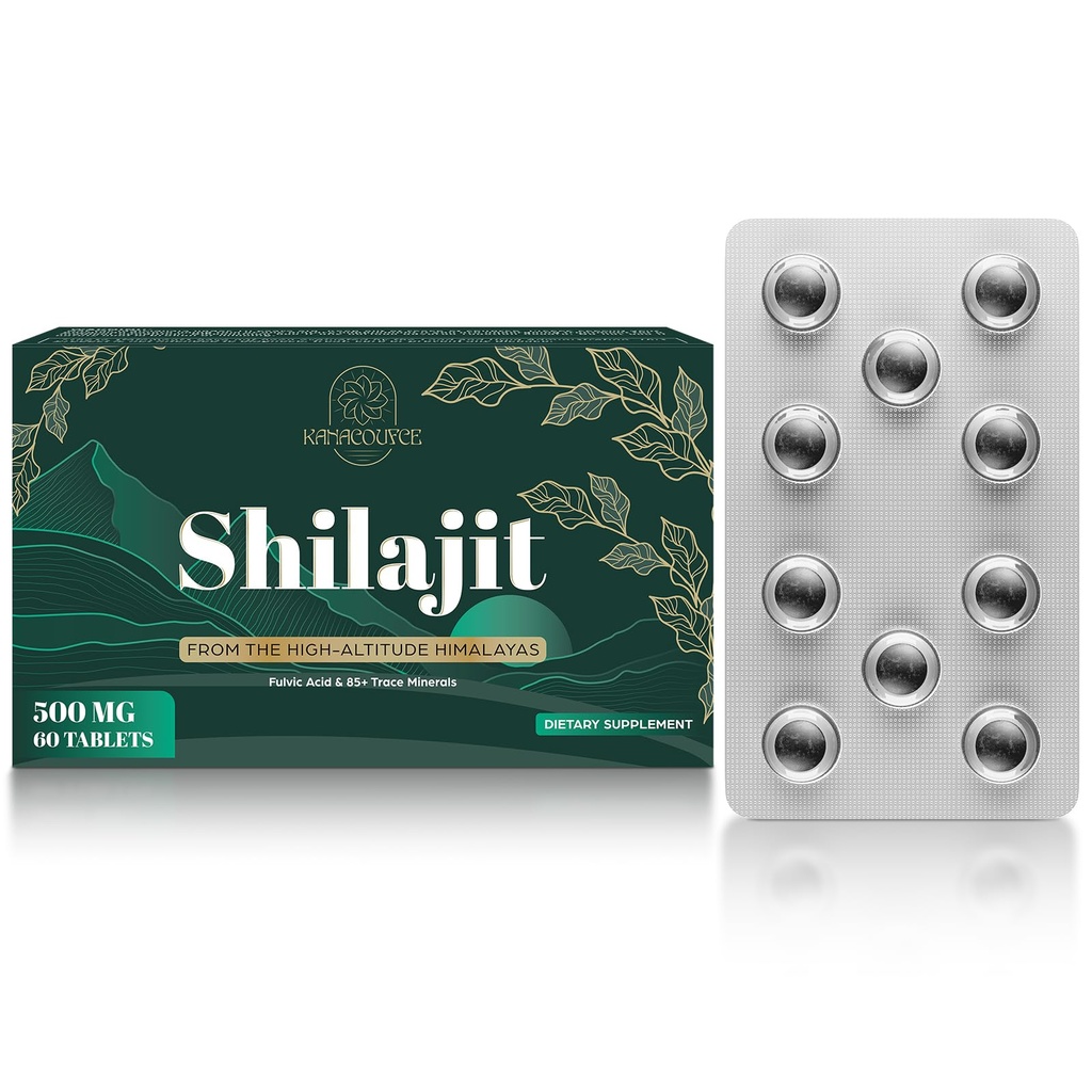 30.000 MG Shilajit Tablets, Shilajit Himalayan Organic, με Fulvic Acid & 85+ Trace Minerals, Πιο αποτελεσματική από Shilajit Resin & Capsles, Shilajit για άνδρες & γυναίκες, με εργαστηριακό τεστ. 60 κόμης.