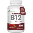 NutraBulk Vitamin B12 2500 mcg Quick Dissolve Lozenges - Cherry Flavored B-12 Sublingual - B12 Vitamins Supplement (as Cyanocobalamin) for Energy & Red Blood Cell Support - Made in USA (250 Count)