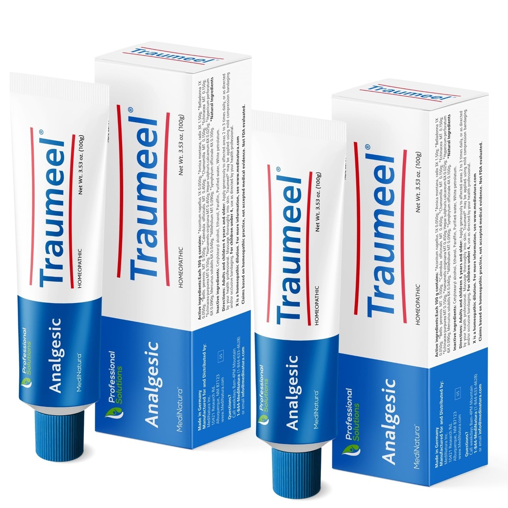 MediNatura Traumeel Ointment Arnica + 13 Active Ingredients for Muscles & Joints - Made in Germany - 3.53 oz (2 Pack)