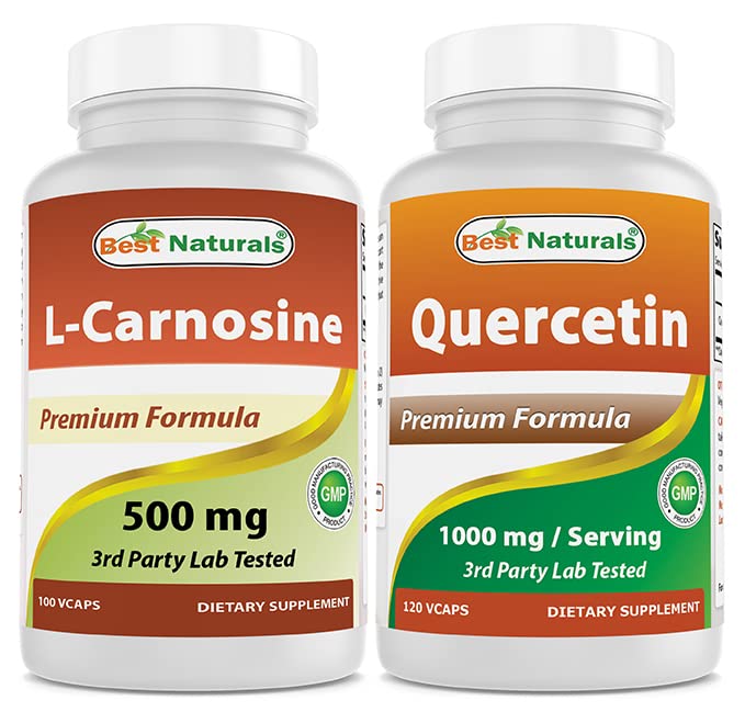 Best Naturals L-Carnosine 500 mg & Quercetin 1000 mg