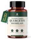 BienRaiz Quercetin 600mg with Bromelain, Vitamin C & Zinc - 7 in 1 Immune Support Supplement for Respiratory Health & Seasonal Wellness - Antioxidant, Non-GMO, Gluten Free, Vegan, 60 Capsules