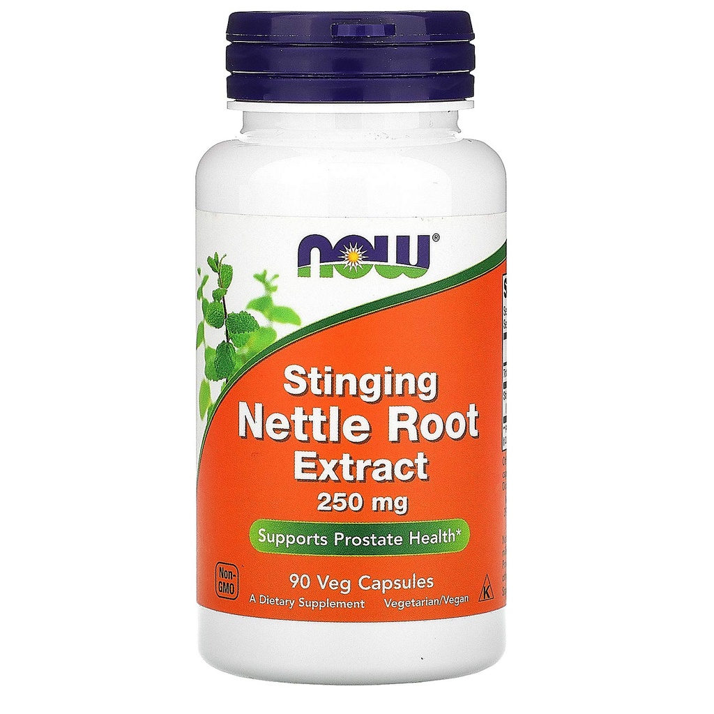 Now Foods Nettle Root Extractract 250mg, Veg-Capsules, 90-Count (Pack of 3)