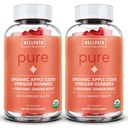 WellPath Pure ACV Gummies (2 Pack) - Apple Cider Vinegar with Mother - USDA Organic Gummy with Ginger for Gut Health | Vegan, Non-GMO, 120 Ct