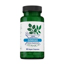 Vitanica Ginkgo - Brain Health Herbal Supplement with Standardized & Whole Ginkgo Leaf - Supports Healthy Blood Circulation - Cardiovascular Support with Bioflavonoids - Vegan - 90 Capsules