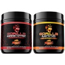 Gorilla Mode Pre Workout & Gorilla Mode Nitric Upgraded Stimulant - Best Tasting & Most Effective Stimulant Free Pre-Workout | Massive Pump | Laser Focus Energy Power (Orange Rush)