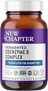 New Chapter Vitamin B Complex – Fermented Coenzyme B Complex Πλούσιο σε Βιταμίνη Β12 + Βιταμίνη Β6 + Βιοτίνη + Κατασκευασμένο με βιολογικά συστατικά - 30 ct