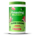 Amazing Grass Super Greens Powder Energy, Organic Greens Blend Smoothie Supplement, Plant Based Caffeine, Yerba Mate, Green Tea Leaf, Watermelon, 60 Servings, 14.8 Ounce (Packaging May Vary)