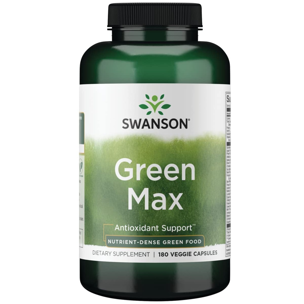 Swanson Greens Green MAX 180 Veg CAPS