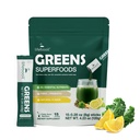 Superfood Blend Drink Mix with 40+ Greens & Vegetables - Plant-Based, Natural Unflavored Powder in Easy Mix Packets for Daily Wellness (15 Packets)