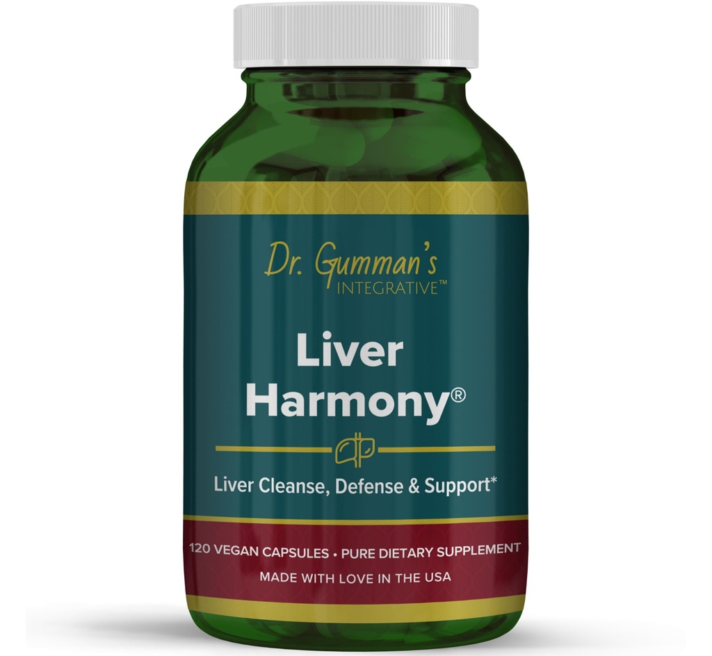 Liver Harmony® Dr. Gumman’s Integrative™ Clinical Grade - Advanced - Comprehensive - Liver & Gallbladder Support* Formula – Triperine® Enhanced – 120 Vegan Capsules – Made in USA